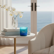 Blue Ombré Soy Candle - Hand-Poured Coastal Beach House Decor