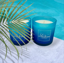Blue Ombré Soy Candle - Hand-Poured Coastal Beach House Decor