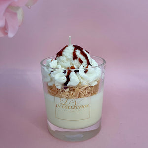 Dessert Ice cream sundae candle