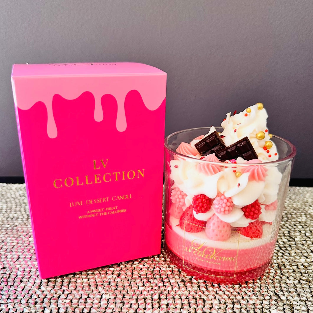 Berry Choc Trifle Candle - Premium Dessert Candle