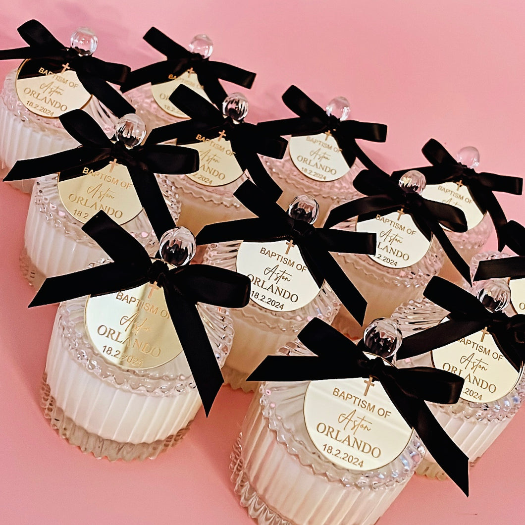 Baptism and Wedding Clear favours - carousel