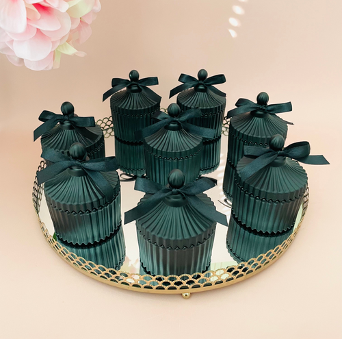 Black carousel candles