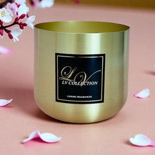 Golden Glow Luxe Candle 500g - Premium Soy Metallic Candle| LV Collection