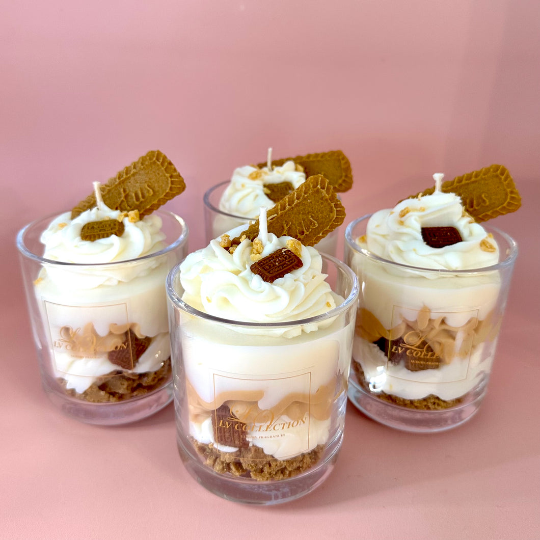 Dessert biscoff candle