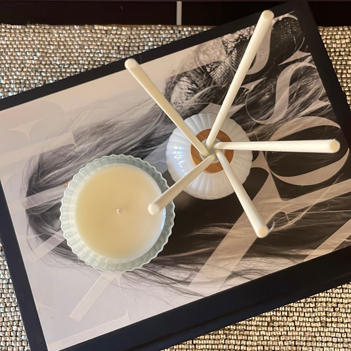Combo Candle and diffuser Ribbed style – LV Collection