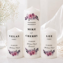 Personalised Wedding Candles