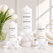 Personalised Wedding Candles