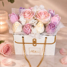 Floral HandBag candle arrangement -wax melts
