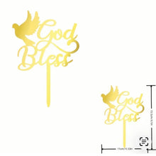 Baptism Cake Topper - Elegant Christening Cake Decoration