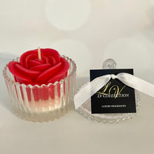 Mini rose candle