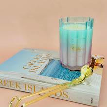 Gradient Wave Candle - Coastal Soy Candle in Glass Vessel | LV Collection