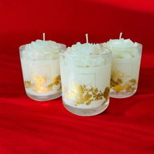 Gold foil flower candle