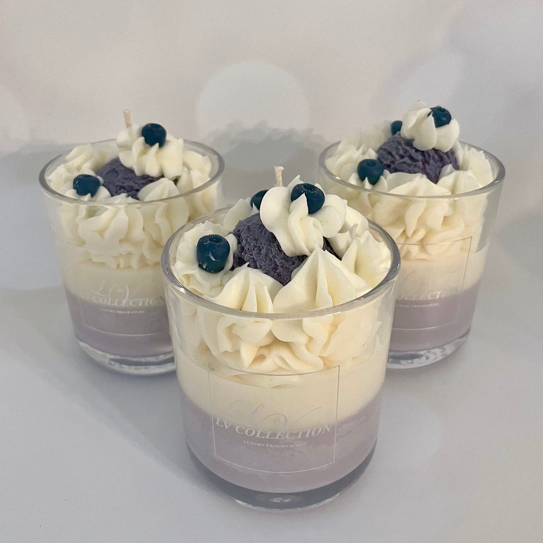 Dessert - Blueberry ice cream candle