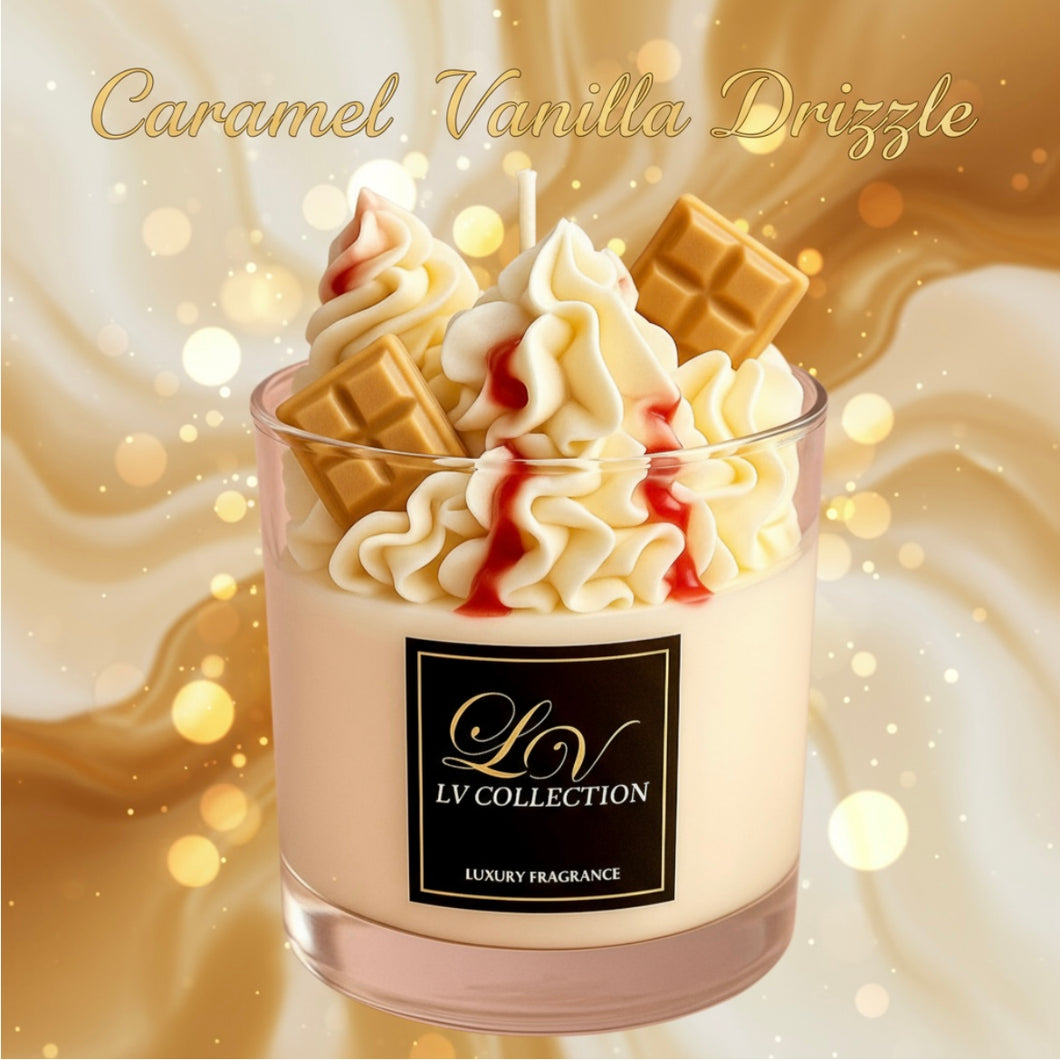 Dessert Caramel Vanilla Drizzle Candle – LV Collection