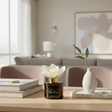 Luxury Amber Glass Reed Diffuser 100ml - Gold Lid