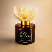 Luxury Amber Glass Reed Diffuser 100ml - Gold Lid