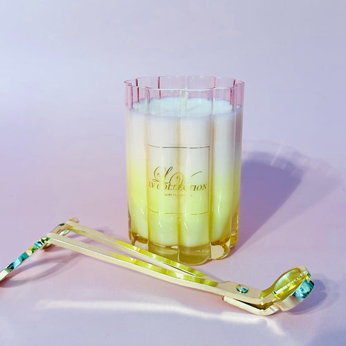 Gradient Wave Candle - Coastal Soy Candle in Glass Vessel | LV Collection