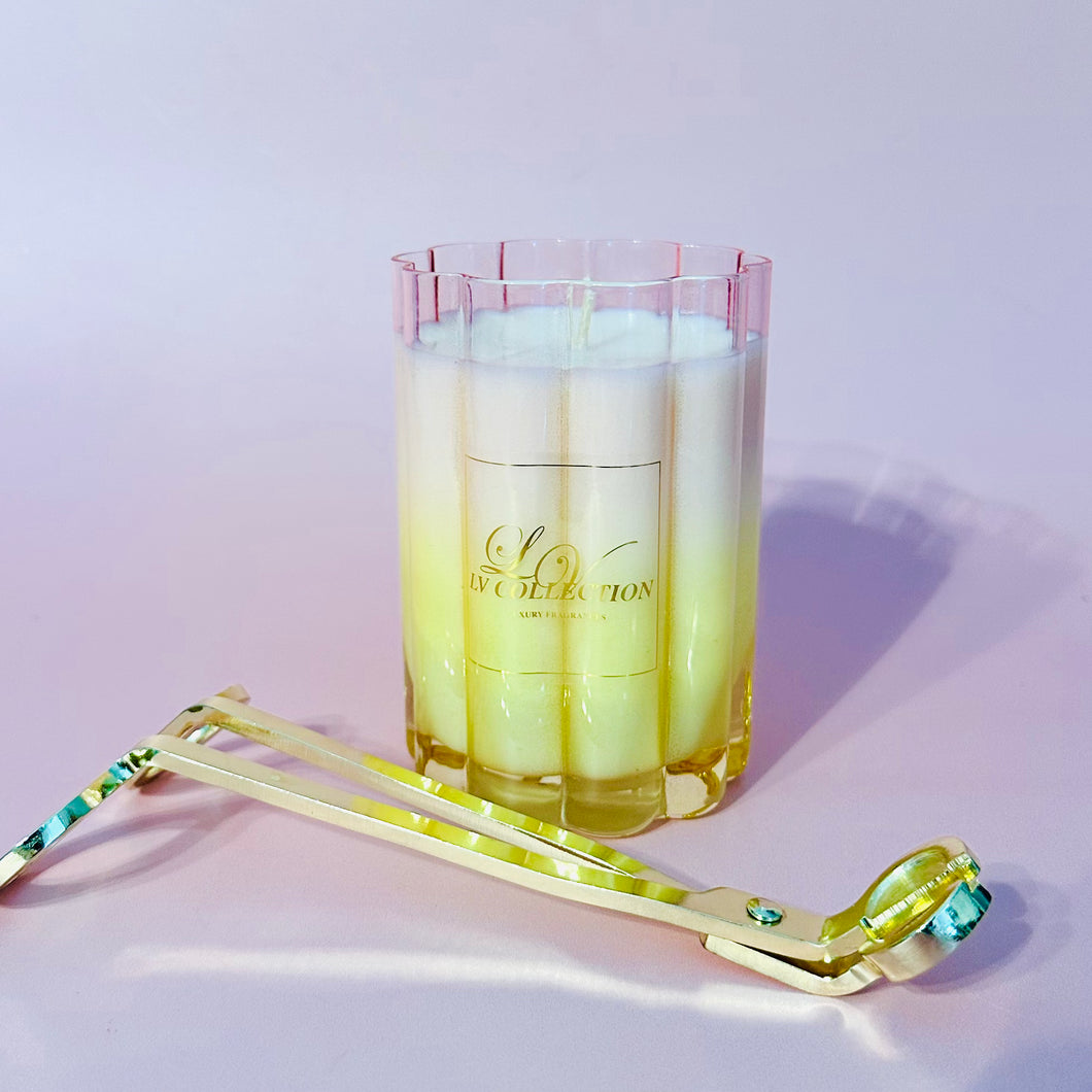 Gradient Wave Candle - Coastal Soy Candle in Glass Vessel | LV Collection