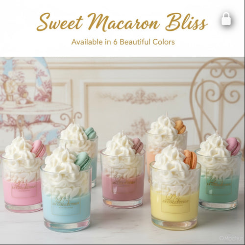 Sweet Macaron Bliss Candle | LV Collection
