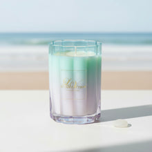 Gradient Wave Candle - Coastal Soy Candle in Glass Vessel | LV Collection