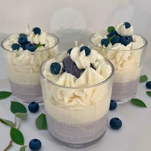 Dessert - Blueberry ice cream candle