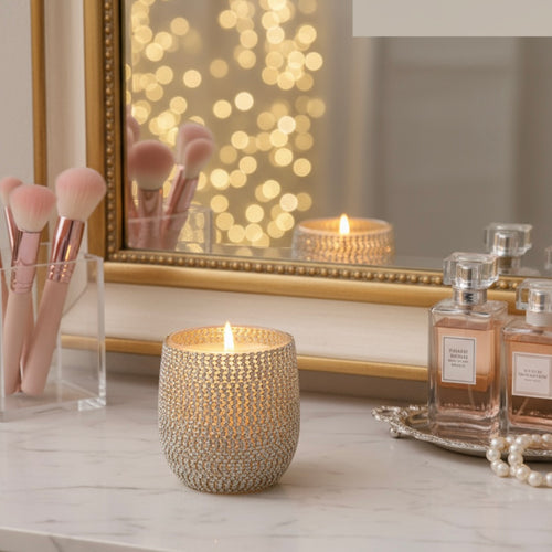 Bling Diamanté Candle - Luxury Soy Candle in Crystal Jar | LV Collection