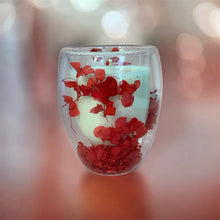 Double Walled Red Hydrangea Candle - Luxury Soy Candle | LV Collection