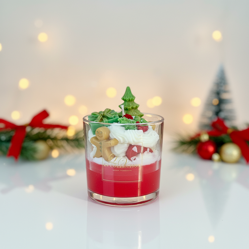 Festive Tree Delight Candle - Christmas Dessert Candle | LV Collection
