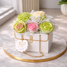 Floral HandBag candle arrangement -wax melts