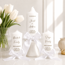 Personalised Wedding Candles