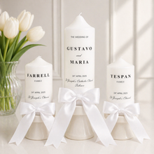 Personalised Wedding Candles