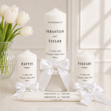 Personalised Wedding Candles