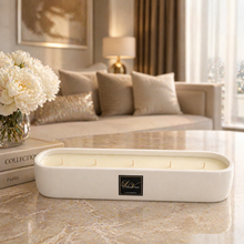 Baguette 5 Wick Candle - Gloss White 2kg Luxury Centrepiece