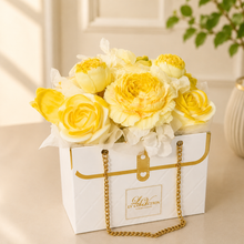 Floral HandBag candle arrangement -wax melts