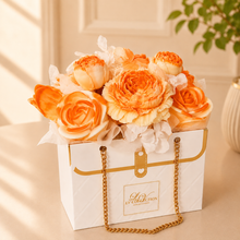 Floral HandBag candle arrangement -wax melts