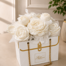 Floral HandBag candle arrangement -wax melts