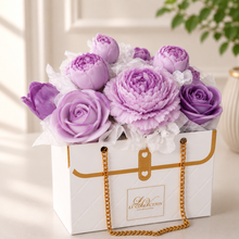 Floral HandBag candle arrangement -wax melts