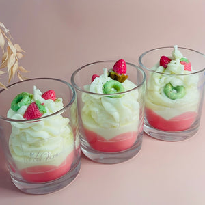 Dessert candles - Strawberries and cream