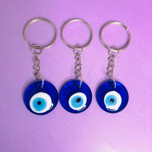 Evil eye key ring