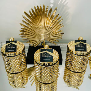 Gold Geo Candles
