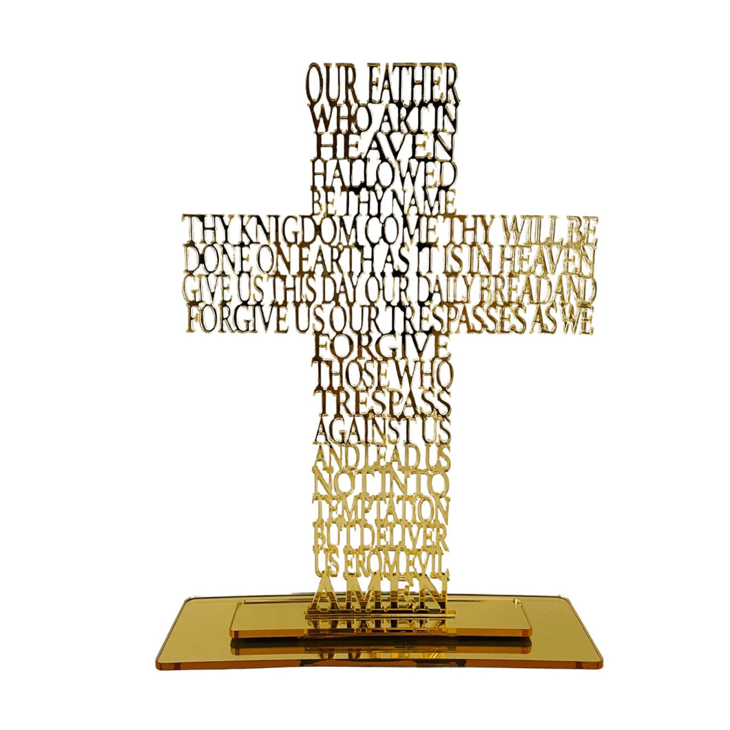 Religious Cross - Our father prayer