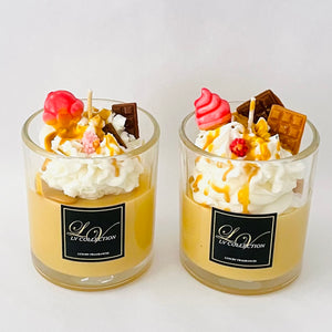 Dessert candles whipped cream (various scents) Medium and Large