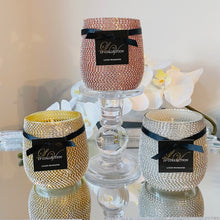Bling candles surrounded with diamantes